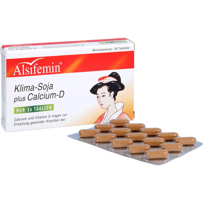 Alsifemin Klima-Soja plus Calcium-D Tabletten, 30 pc Tablettes