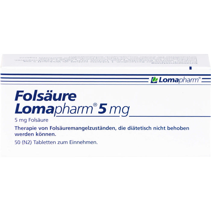 Folsäure Lomapharm 5 mg, 50 St TAB