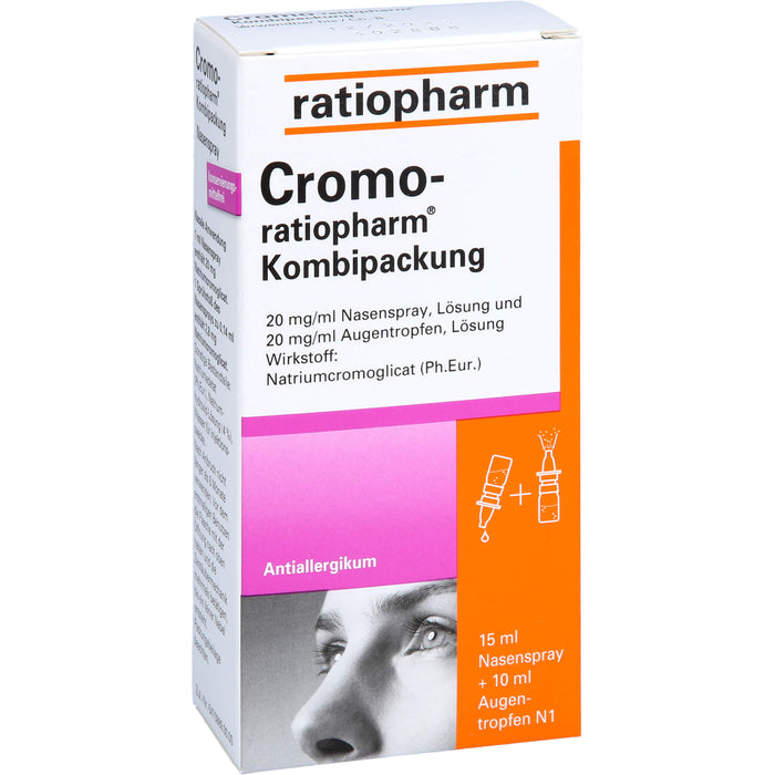 Cromo-ratiopharm Kombipackung Nasenspray + Augentropfen Antiallergikum, 1 pcs. Combipack