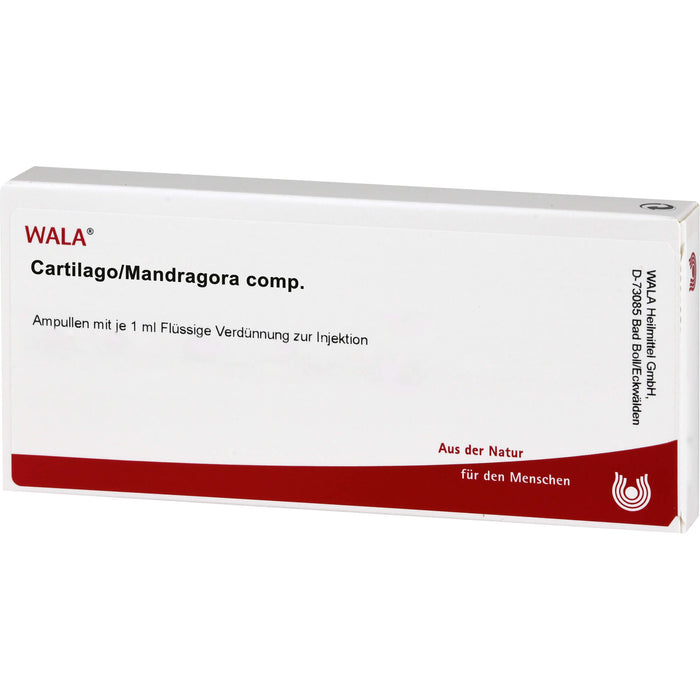 WALA Cartilago/Mandragora comp. Ampullen, 10 pcs. Ampoules