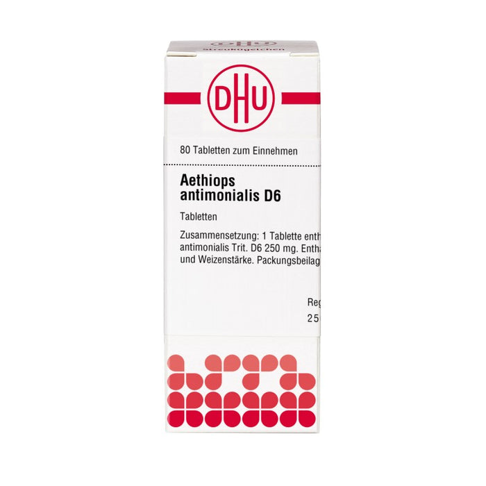 DHU Aethiops antimonialis D6 Tabletten, 80 pcs. Tablets