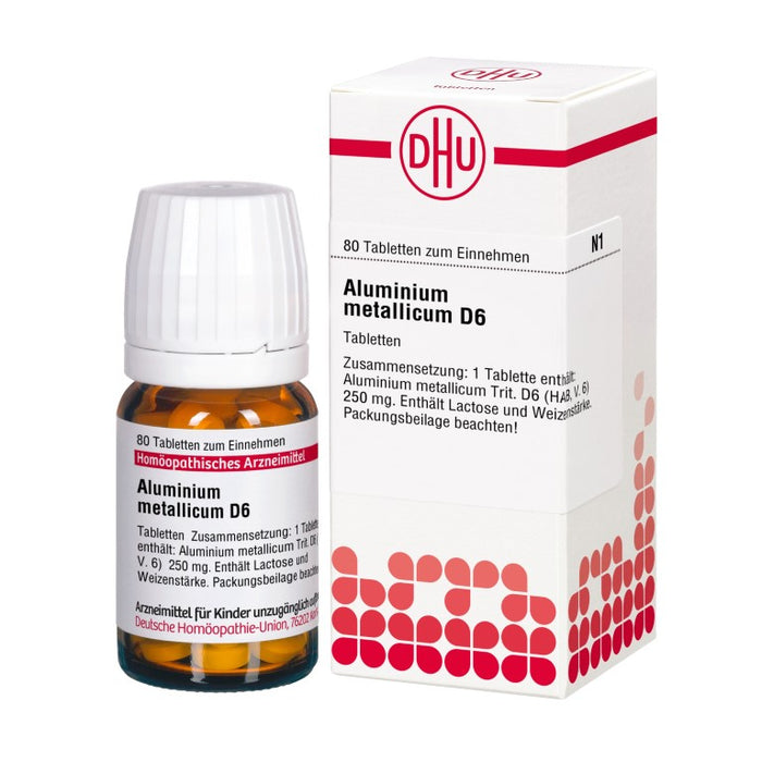 DHU Aluminium metallicum D6 Tabletten, 80 St. Tabletten