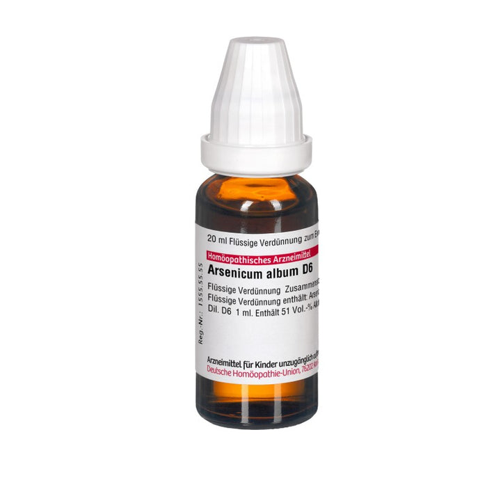 DHU Arsenicum album D6 Dilution, 20 ml Lösung