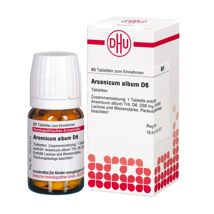 DHU Arsenicum album D6 Tabletten, 80 pcs. Tablets