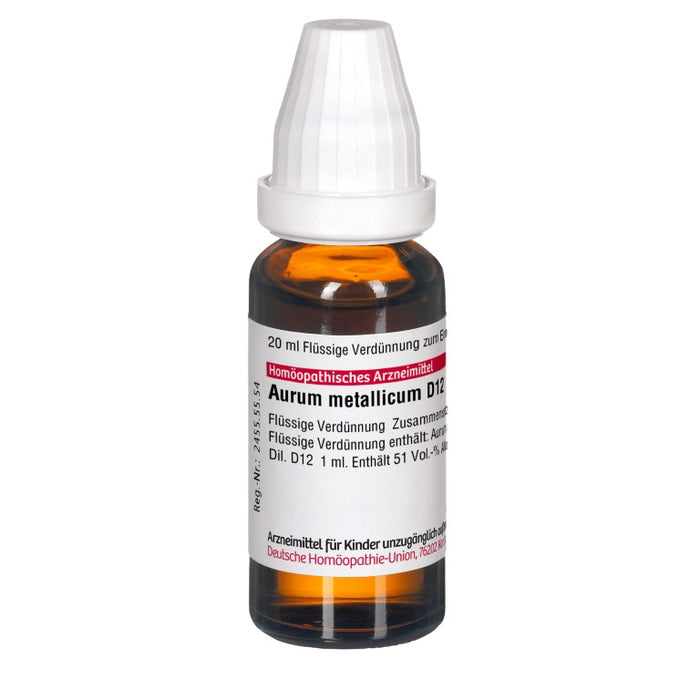 DHU Aurum metallicum D12 Dilution, 20 ml Lösung