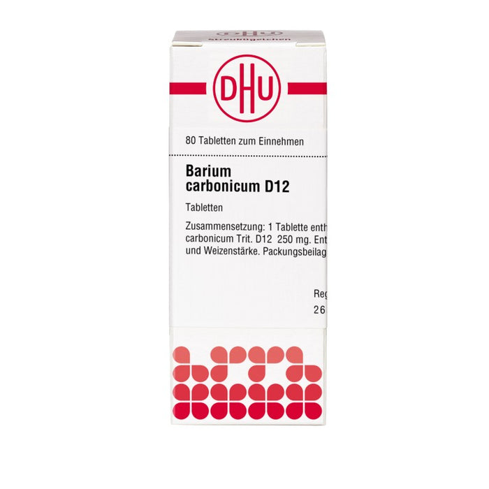 Barium carbonicum D12 DHU Tabletten, 80 St. Tabletten