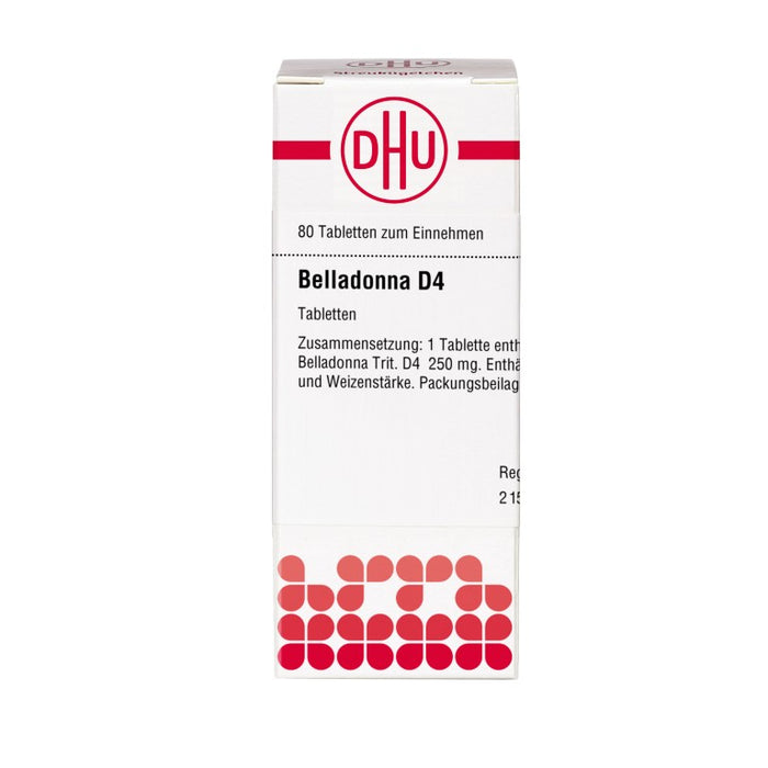 Belladonna D4 DHU Tabletten, 80 St. Tabletten