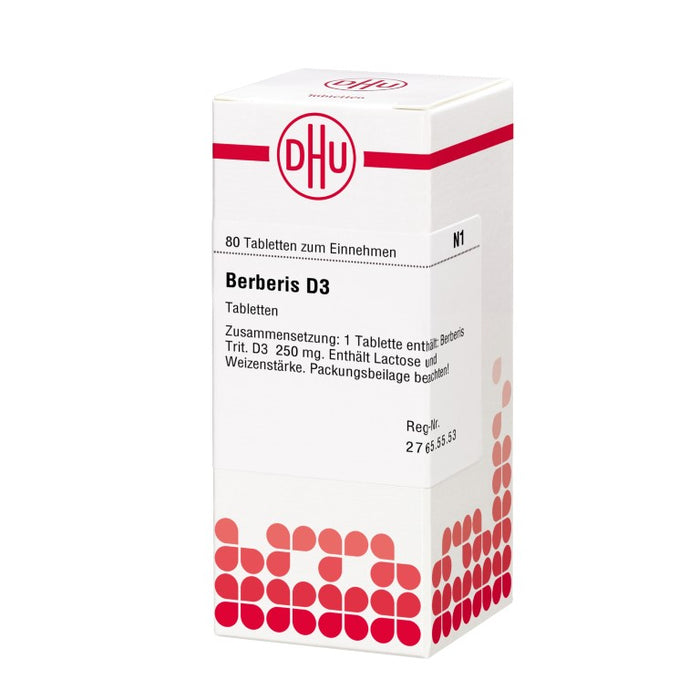 DHU Berberis D3 Tabletten, 80 St. Tabletten