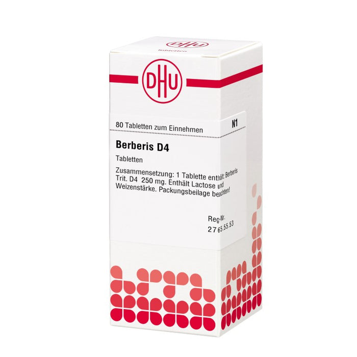 DHU Berberis D4 Tabletten, 80 pc Tablettes