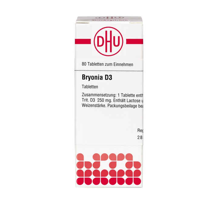 DHU Bryonia D3 Tabletten, 80 pc Tablettes