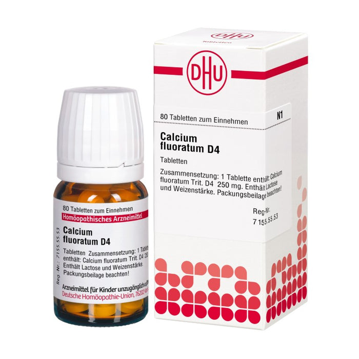 DHU Calcium fluoratum D4 Tabletten, 80 pc Tablettes