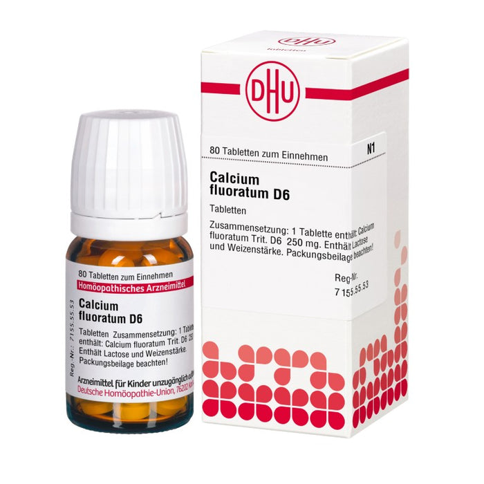 DHU Calcium fluoratum D6 Tabletten, 80 St. Tabletten