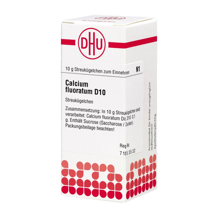 DHU Calcium fluoratum D10 Streukügelchen, 10 g Globuli