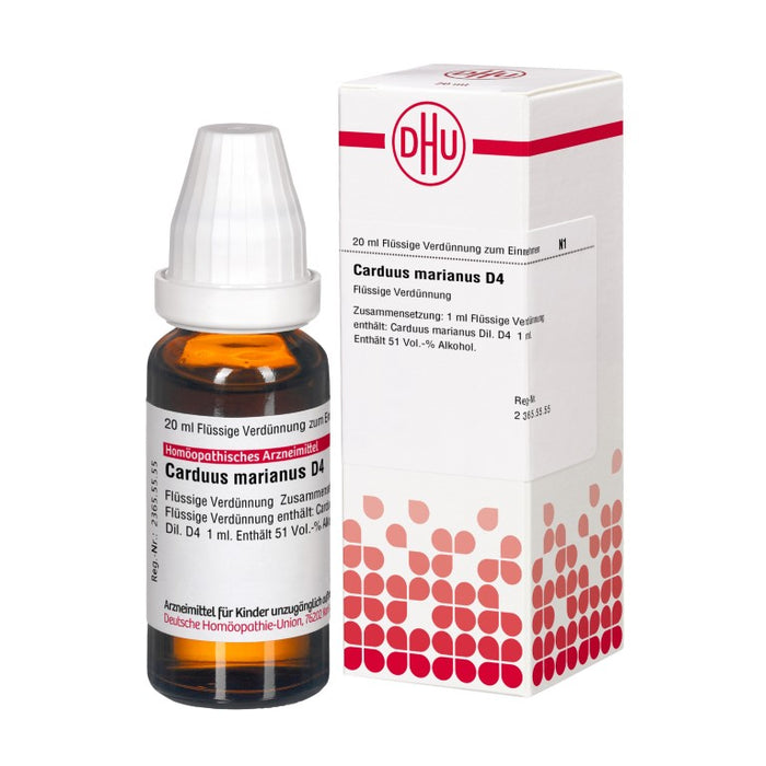 DHU Carduus marianus D4 Dilution, 20 ml Lösung