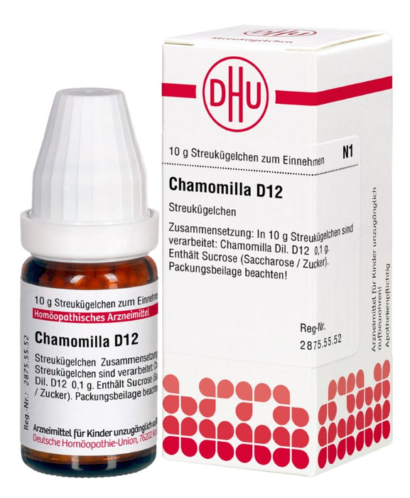 DHU Chamomilla D12 Streukügelchen, 10 g Globuli