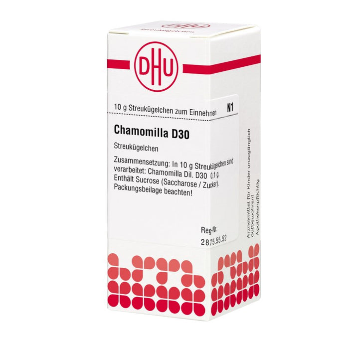 DHU Chamomilla D30 Streukügelchen, 10 g Globuli