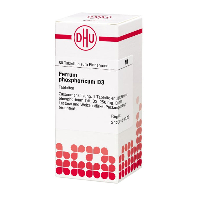 DHU Ferrum phosphoricum D3 Tabletten, 80 St. Tabletten