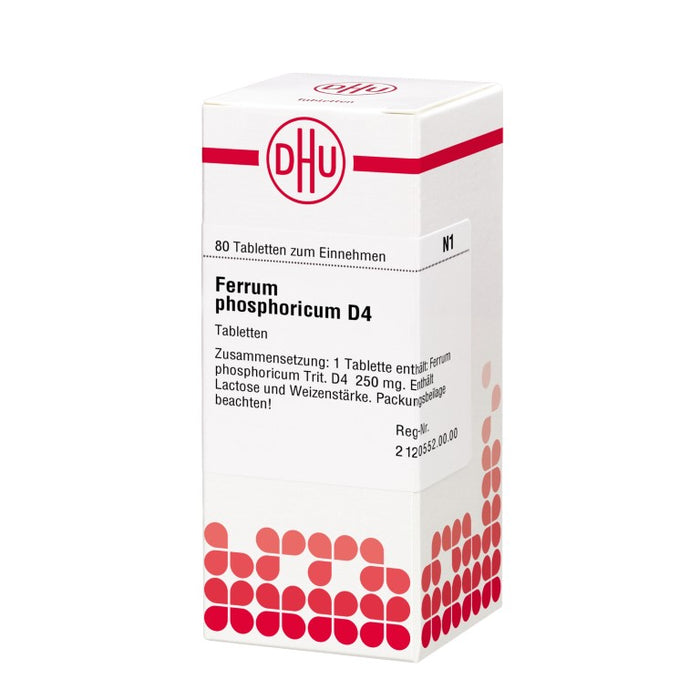 DHU Ferrum phosphoricum D4 Tabletten, 80 St. Tabletten