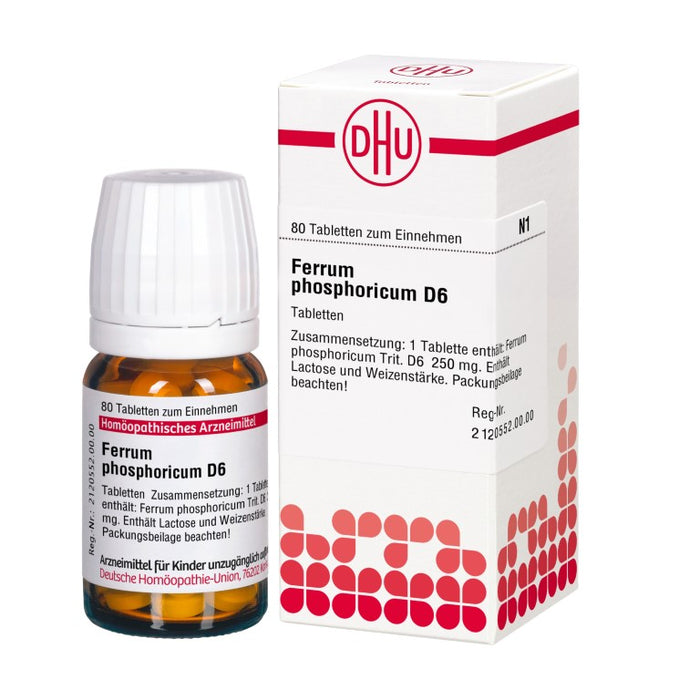 DHU Ferrum phosphoricum D6 Tabletten, 80 St. Tabletten