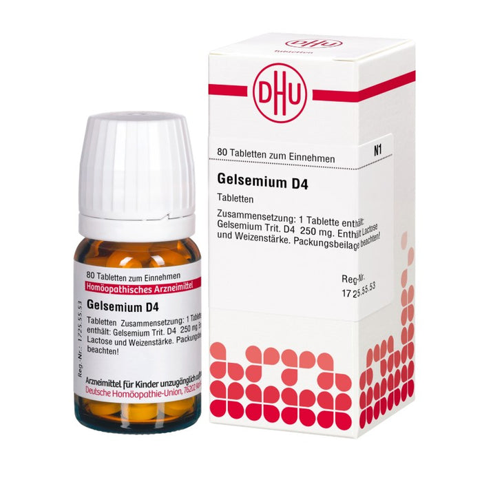 DHU Gelsemium D4 Tabletten, 80 pcs. Tablets