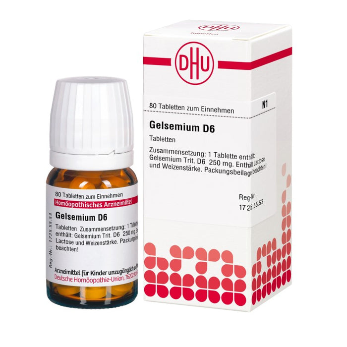 DHU Gelsemium D6 Tabletten, 80 St. Tabletten