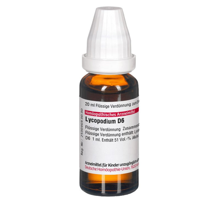 DHU Lycopodium D6 Dilution, 20 ml Lösung