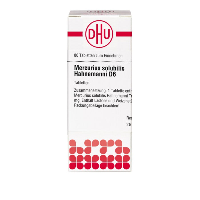 DHU Mercurius solubilis Hahnemanni D6 Tabletten, 80 St. Tabletten