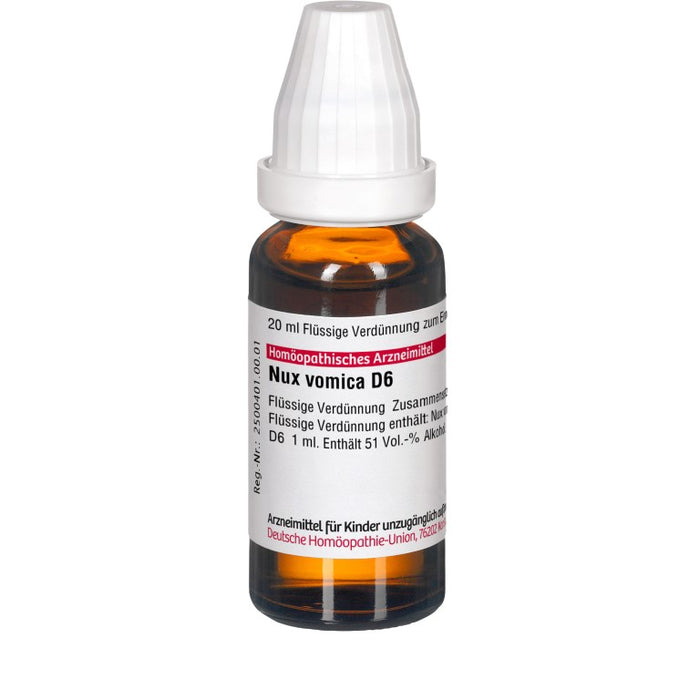 DHU Nux vomica D6 Dilution, 20 ml Lösung