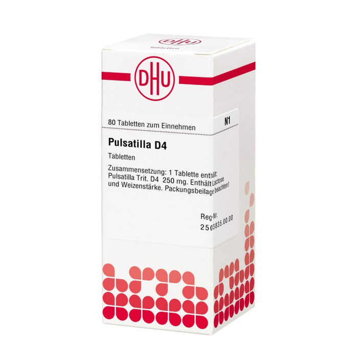 DHU Pulsatilla D4 Tabletten, 80 pc Tablettes