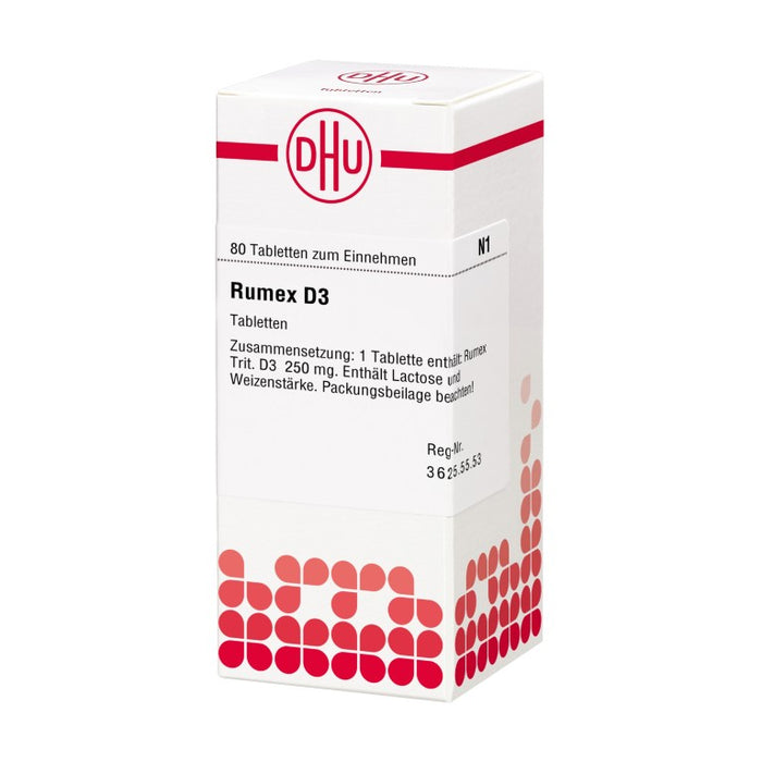 DHU Rumex D3 Tabletten, 80 pc Tablettes