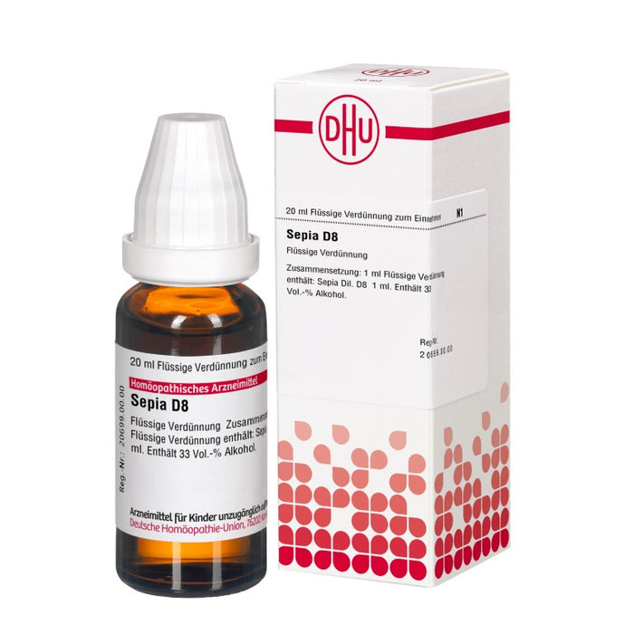 DHU Sepia D8 Dilution, 20 ml Lösung