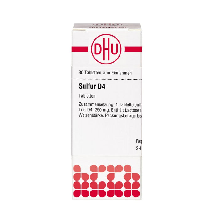 DHU Sulfur D4 Tabletten, 80 pc Tablettes