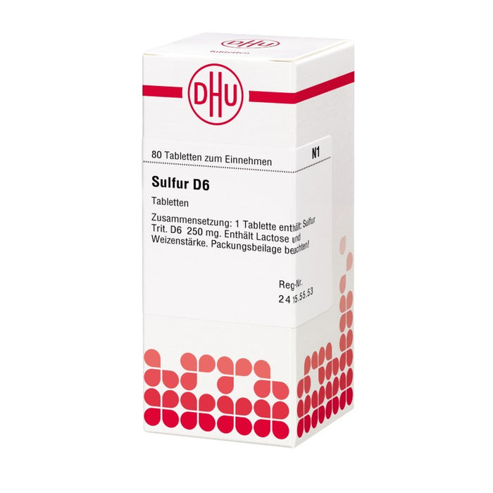 DHU Sulfur D6 Tabletten, 80 pc Tablettes