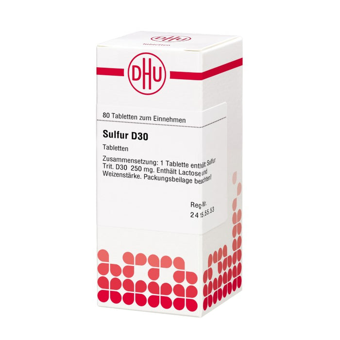 DHU Sulfur D30 Tabletten, 80 St. Tabletten