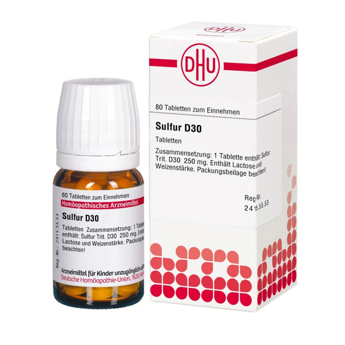 DHU Sulfur D30 Tabletten, 80 St. Tabletten