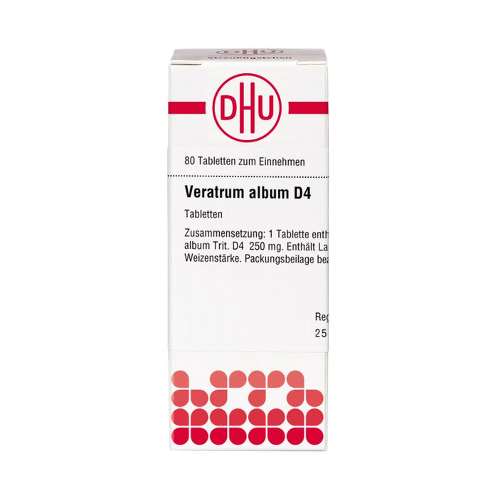 DHU Veratrum album D4 Tabletten, 80 pc Tablettes