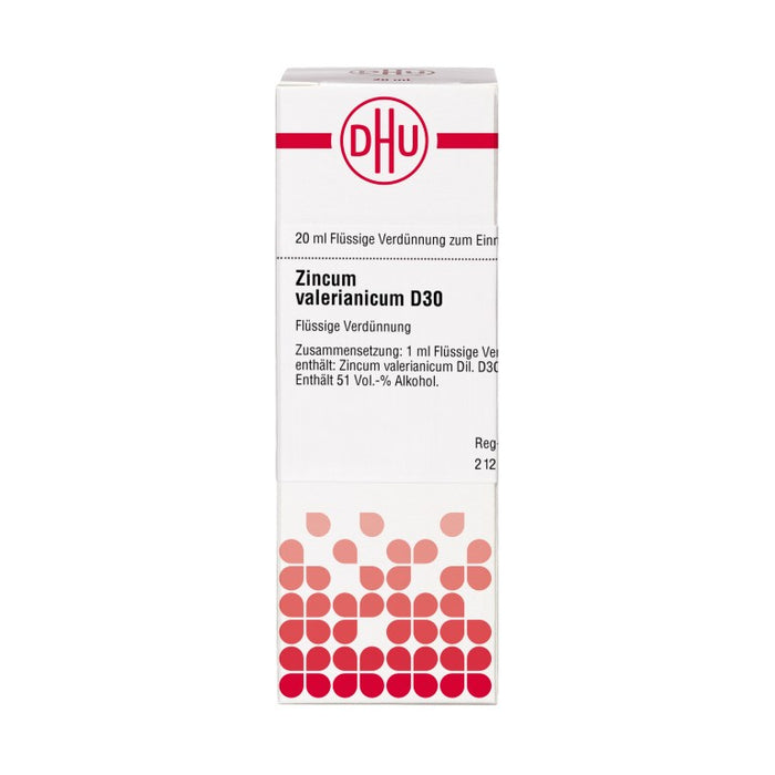 DHU Zincum valerianicum D30 Dilution, 20 ml Lösung