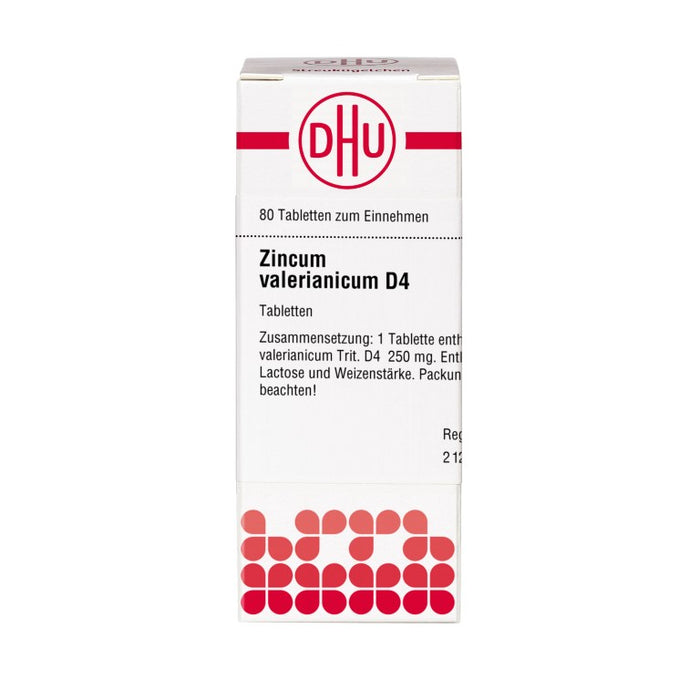 DHU Zincum valerianicum D4 Tabletten, 80 St. Tabletten