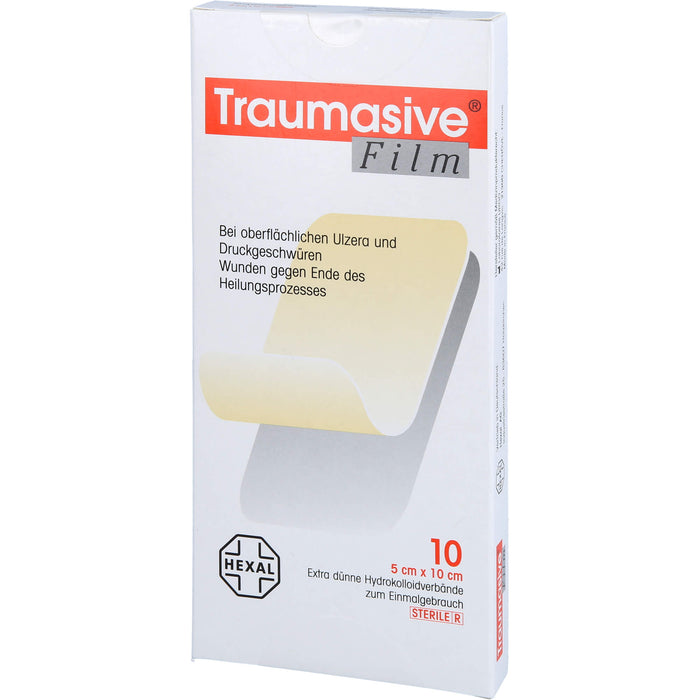 Traumasive Film 5 x 10 cm Hydrokolloidverband, 10 pc Pansements