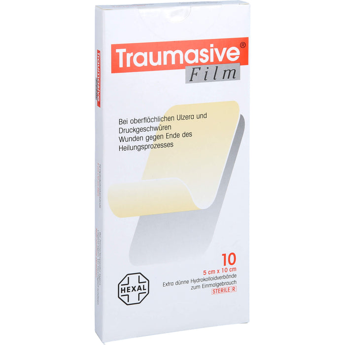 Traumasive Film 5 x 10 cm Hydrokolloidverband, 10 pc Pansements