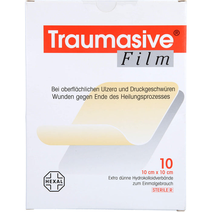 Traumasive Film 10 cm x 10 cm Hydrokolloidverband, 10 pcs. Wound dressings