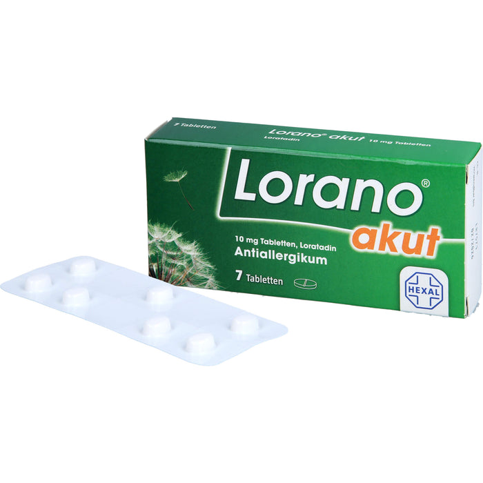 Lorano akut Tabletten, 7 pcs. Tablets