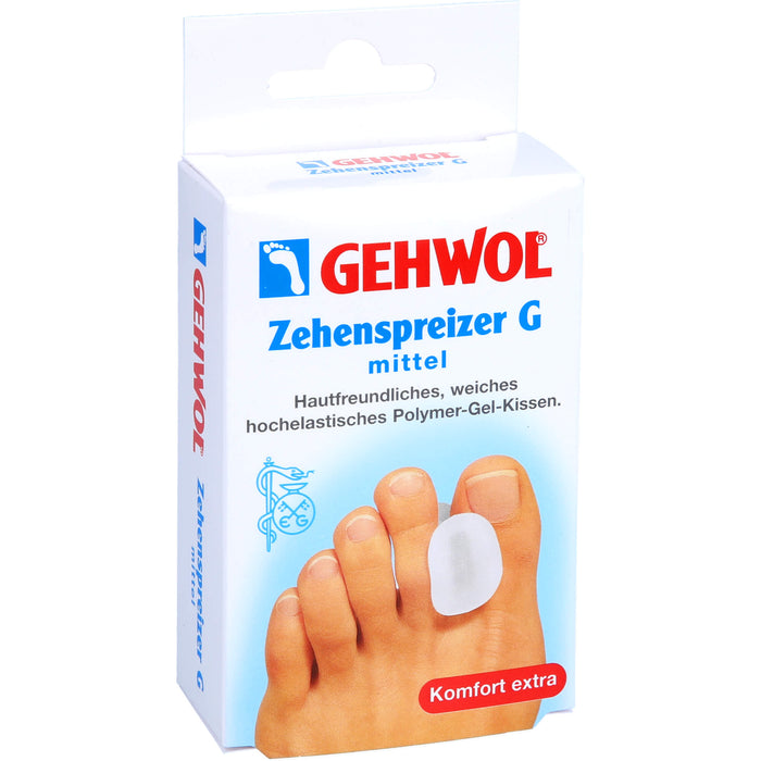 GEHWOL Zehenspreizer G mittel hochelastisches Polymer-Gel-Kissen, 3 pcs. Patch