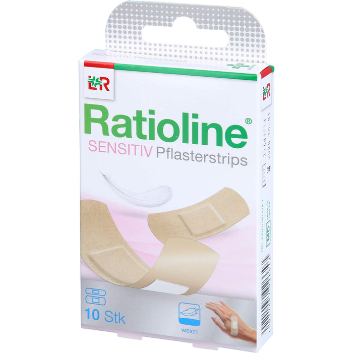 Ratioline sensitive Pflasterstrips 2 Größen, 10 pc Pansement