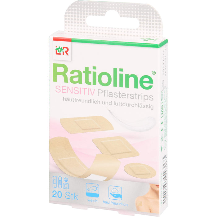 Ratioline sensitive Pflasterstrips, 20 pcs. Patch