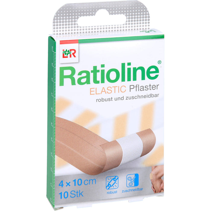 Ratioline elastic Wundschnellverband 4 x 10 cm, 1 pc Pansements