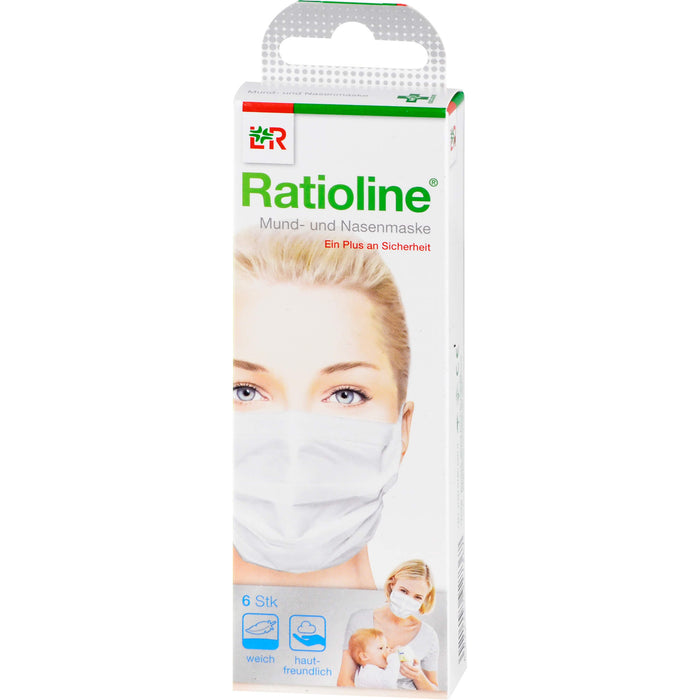 Ratioline Mund- und Nasenmaske, 6 pcs. Pack