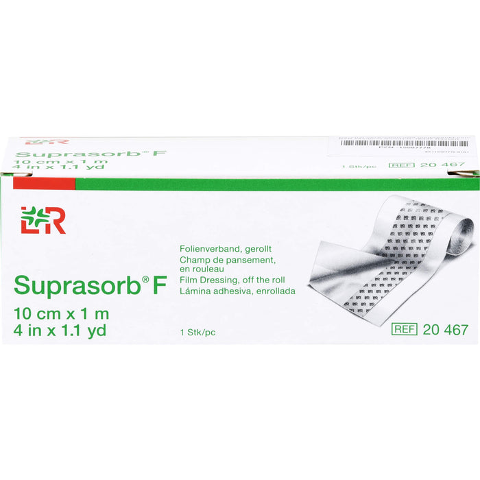 Suprasorb F 10 cm x 1 m Folienverband gerollt, 1 St. Packung