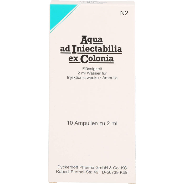 Aqua ad Iniectabilia ex Colonia Amp., 2ml, 10 ml Solution