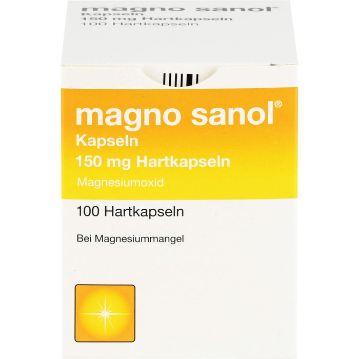 magno sanol Kapseln bei Magnesiummangel, 100 pcs. Capsules